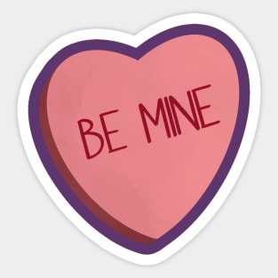 Be Mine Conversation Hearts Sticker
